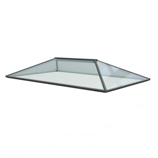 Atlas 2.5m x 1.5m Aluminium roof lantern 4 Pane