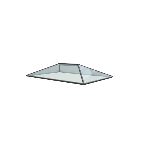 Atlas 2m x 1.5m Aluminium roof lantern 4 Pane