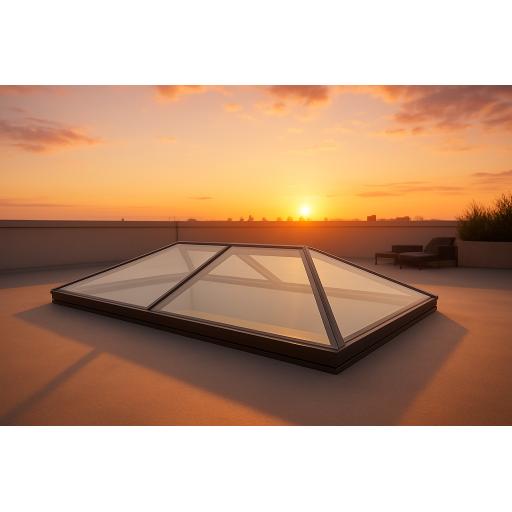 Atlas 2m x 1m Aluminium roof lantern 6 Pane